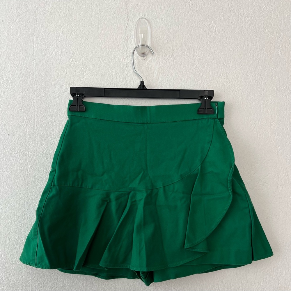 Zara Emerald Green Skort Shorts